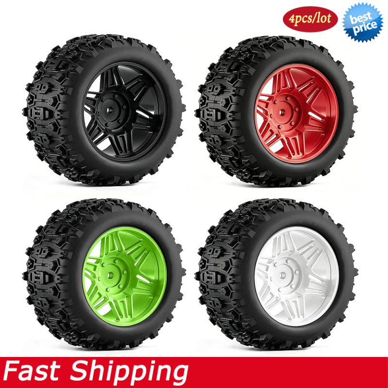Rc Hobby Truck - 4PCS RC Monster Truck Wheels Tires