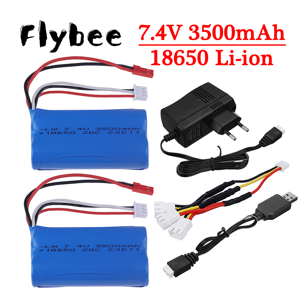 Rc Hobby Truck - Upgraded 3000mAh to 3500mAh 7.4V 18650