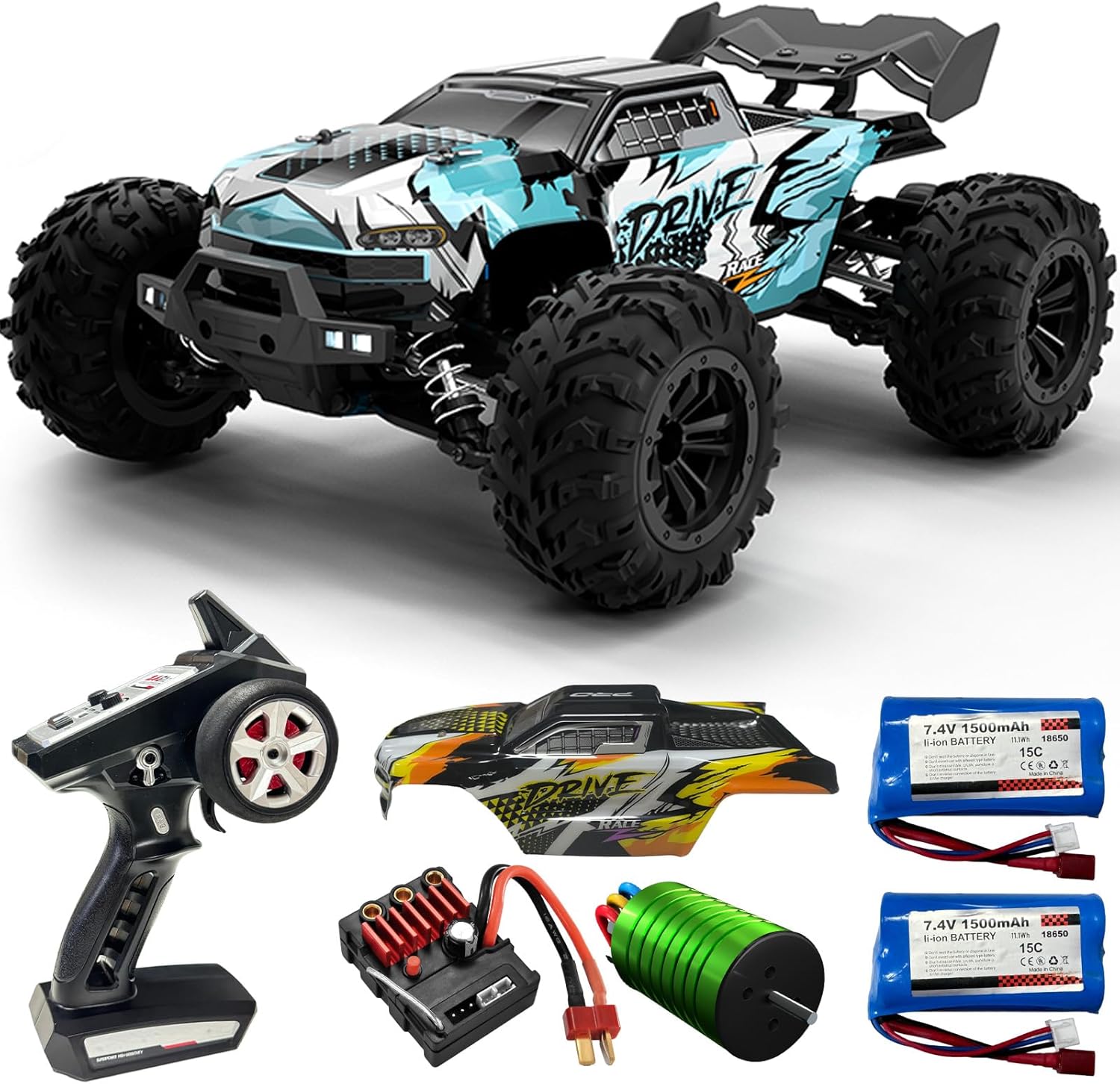 Brushless RC Monster Truck 1:1 - Rc Hobby Grade Monster Truck review and price