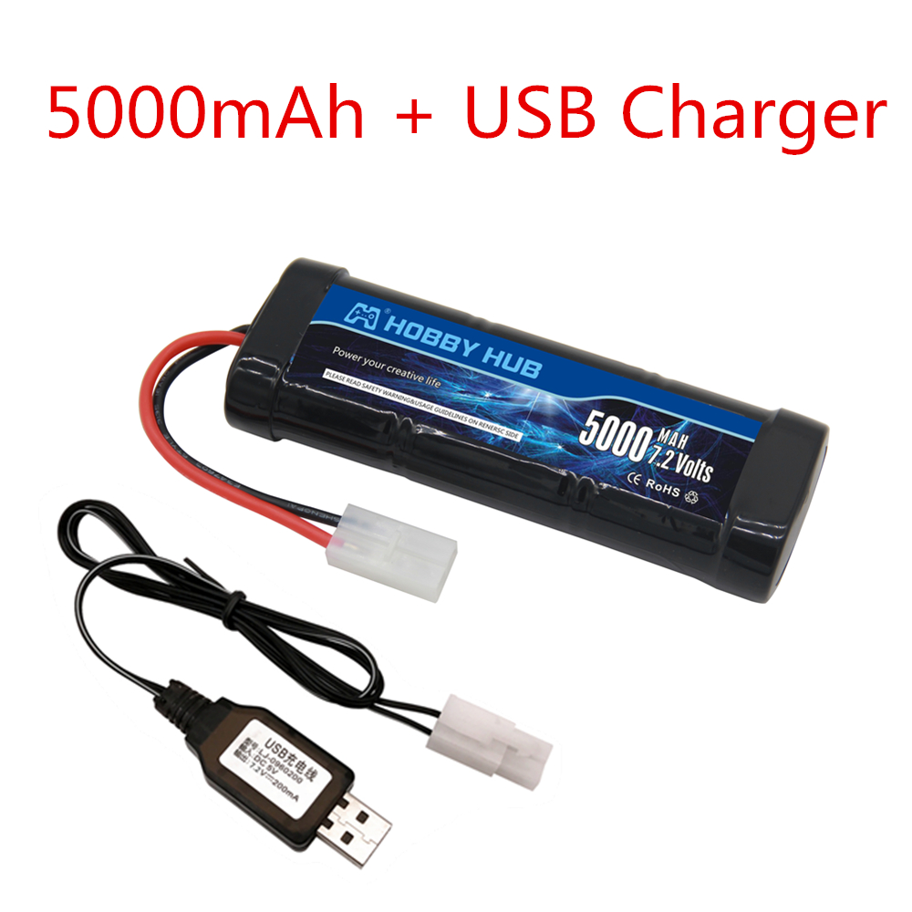 New 7.2V Battery 5000/6800mAh  - Rc Hobby Truck review and price