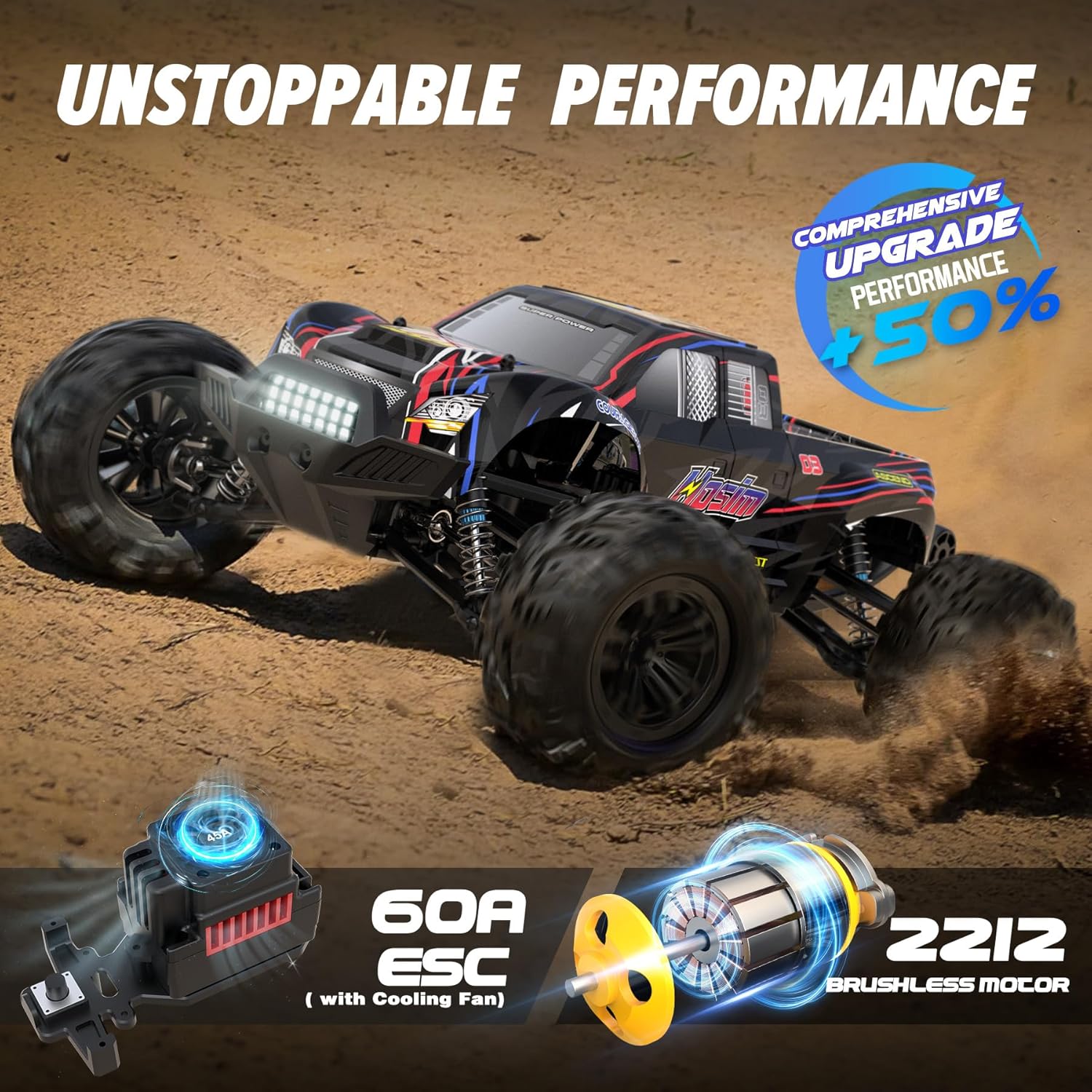 60+ KMH Brushless RC Monster T - Rc Hobby Grade Monster Truck review and price