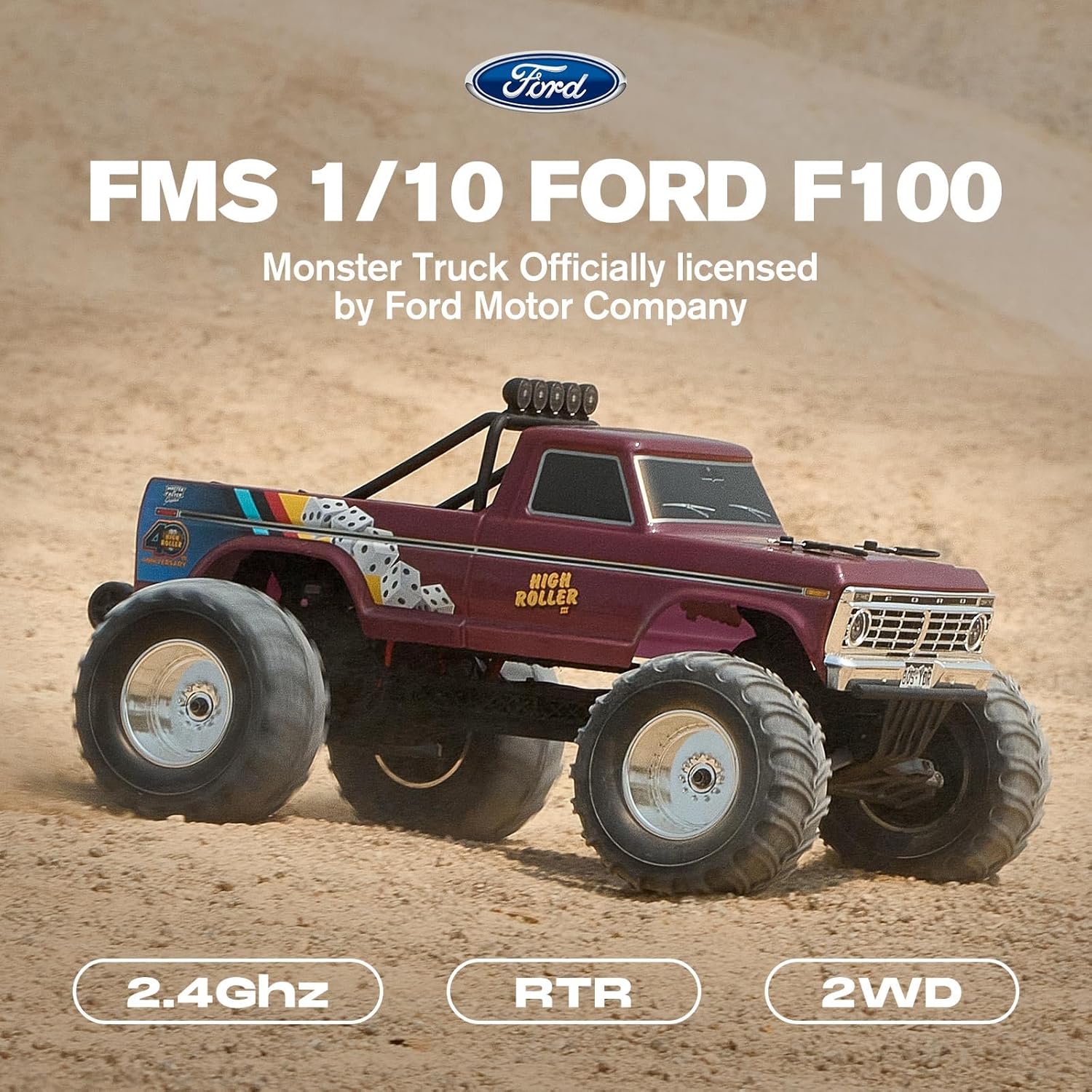 1/10 Scale Ford F-100 RC Monst - Rc Hobby Grade Monster Truck review and price