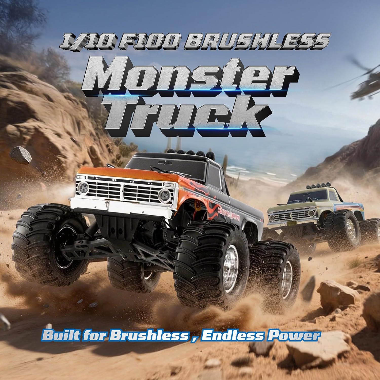 1/10 Ford F-100 Brushless Mons - Rc Hobby Grade Monster Truck review and price