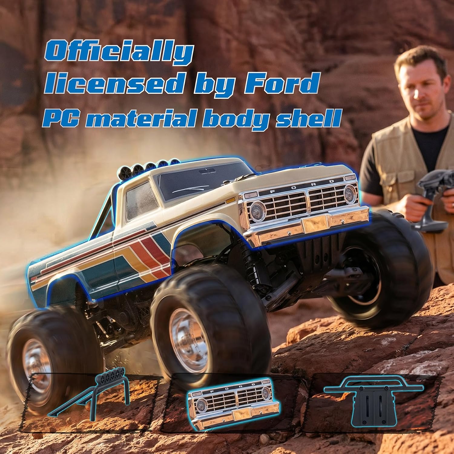 1/10 Ford F-100 Brushless Mons - Rc Hobby Grade Monster Truck review and price