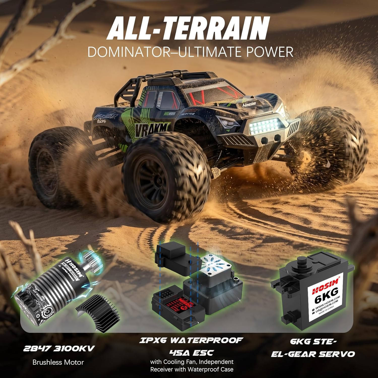 Adult Brushless RC Car, 1/10 S - Rc Hobby Grade Monster Truck review and price